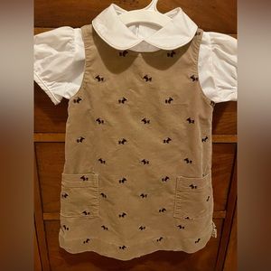 Lilly Pulitzer size 5 white label schnauzer dog dress